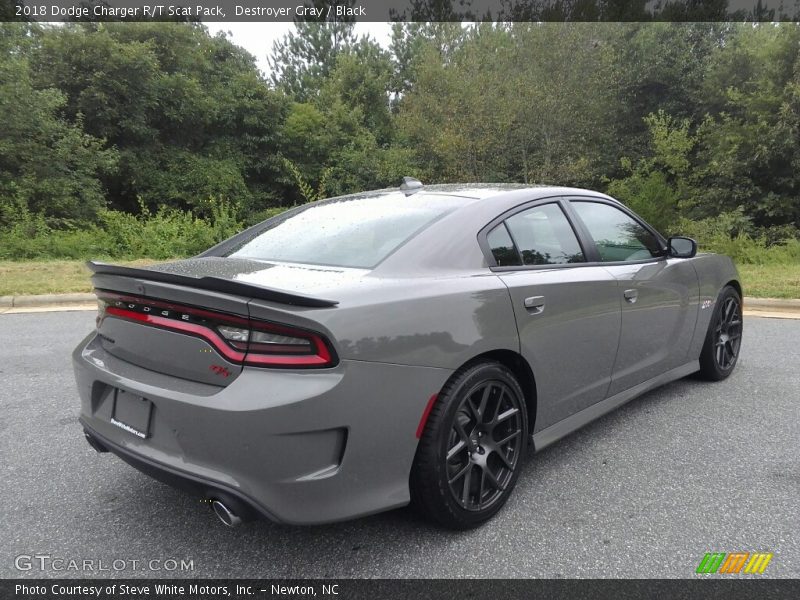 Destroyer Gray / Black 2018 Dodge Charger R/T Scat Pack