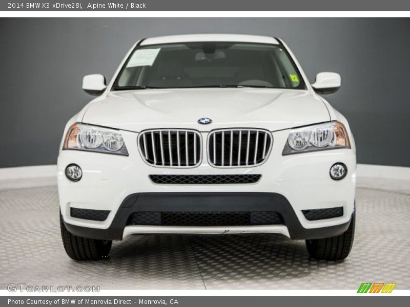 Alpine White / Black 2014 BMW X3 xDrive28i