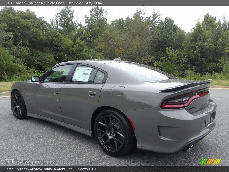 Destroyer Gray / Black 2018 Dodge Charger R/T Scat Pack