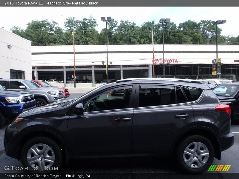 Magnetic Gray Metallic / Black 2015 Toyota RAV4 LE