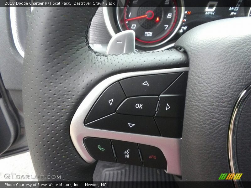 Destroyer Gray / Black 2018 Dodge Charger R/T Scat Pack