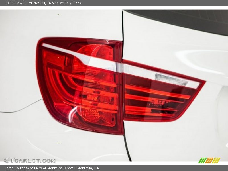 Alpine White / Black 2014 BMW X3 xDrive28i