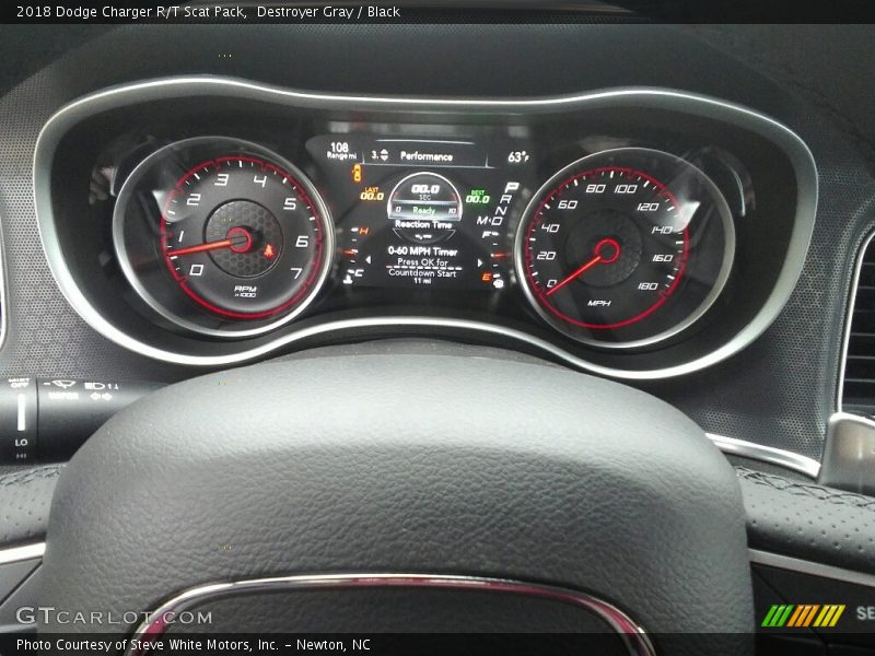 Destroyer Gray / Black 2018 Dodge Charger R/T Scat Pack