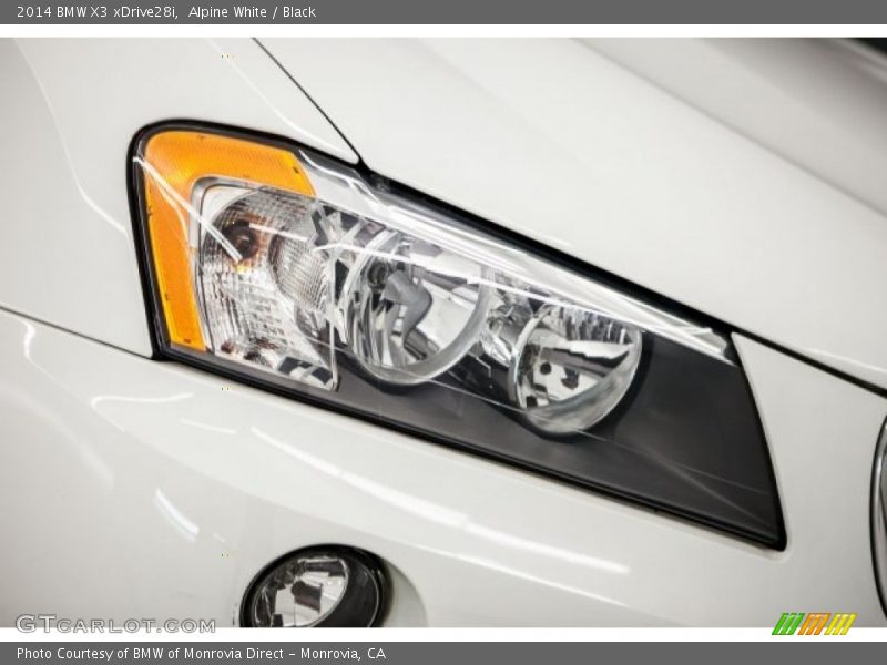 Alpine White / Black 2014 BMW X3 xDrive28i
