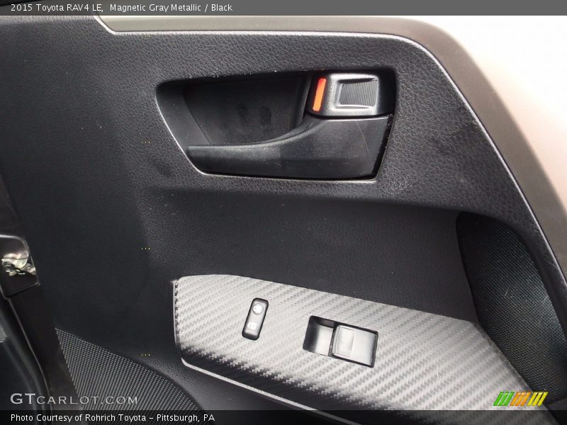 Magnetic Gray Metallic / Black 2015 Toyota RAV4 LE