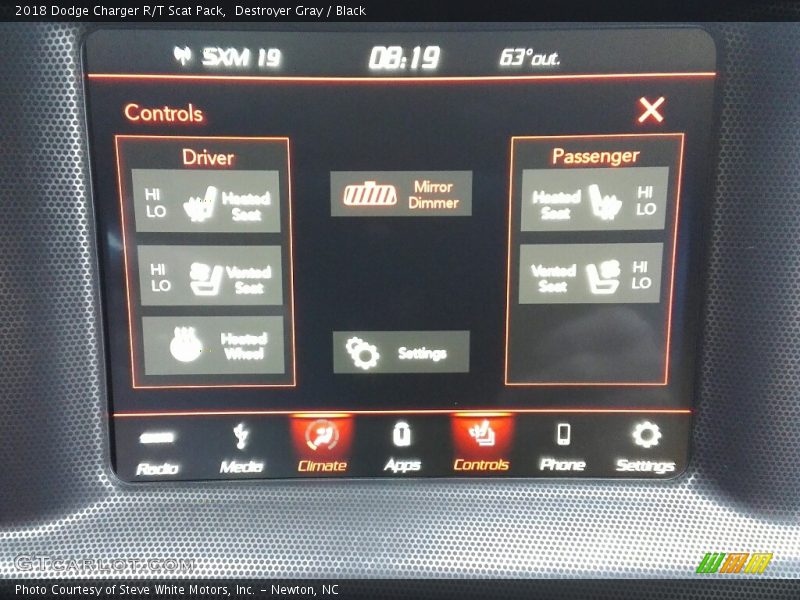 Destroyer Gray / Black 2018 Dodge Charger R/T Scat Pack