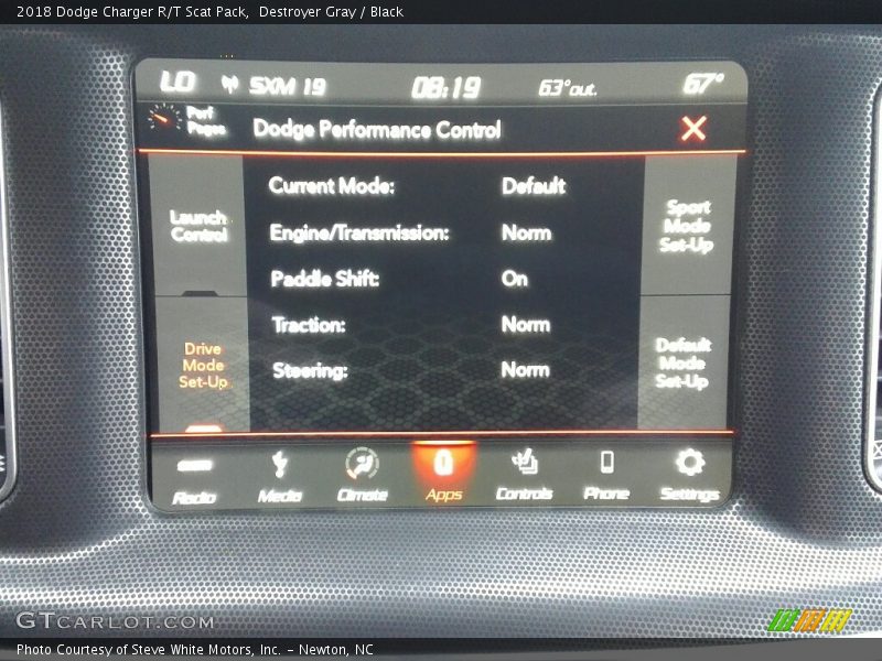 Destroyer Gray / Black 2018 Dodge Charger R/T Scat Pack