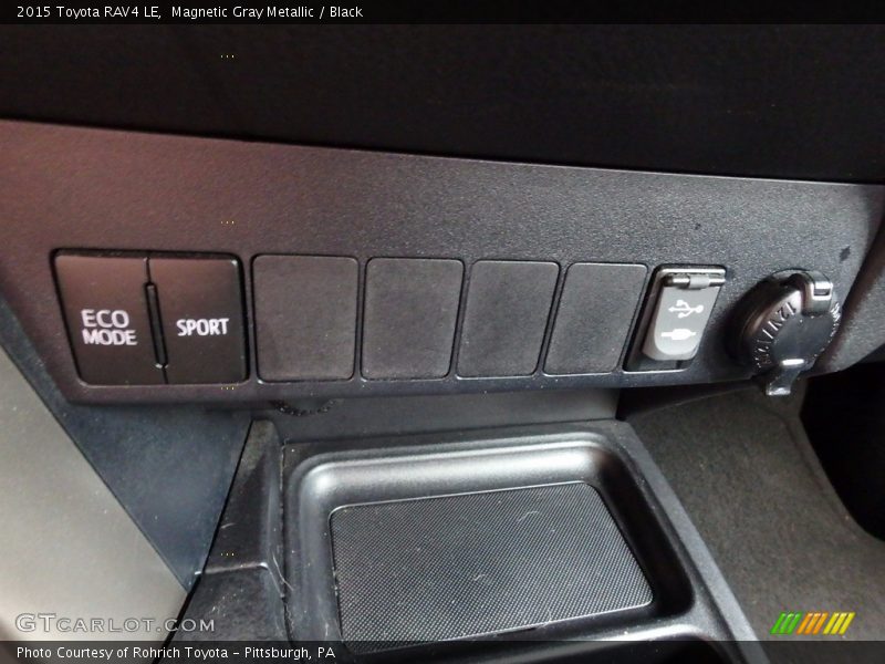 Magnetic Gray Metallic / Black 2015 Toyota RAV4 LE