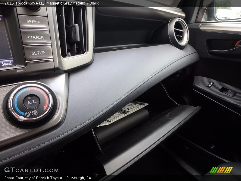 Magnetic Gray Metallic / Black 2015 Toyota RAV4 LE