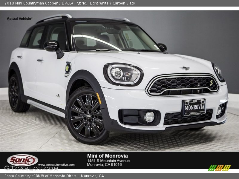 Light White / Carbon Black 2018 Mini Countryman Cooper S E ALL4 Hybrid