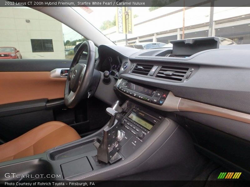Starfire White Pearl / Caramel Nuluxe 2012 Lexus CT 200h Hybrid Premium