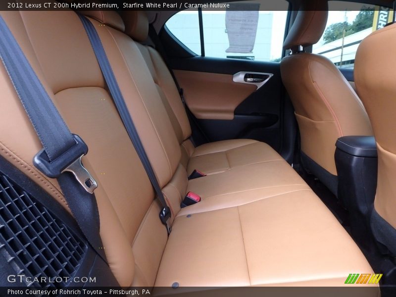 Starfire White Pearl / Caramel Nuluxe 2012 Lexus CT 200h Hybrid Premium