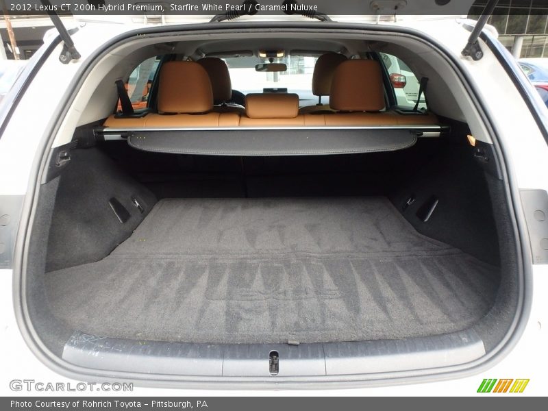 Starfire White Pearl / Caramel Nuluxe 2012 Lexus CT 200h Hybrid Premium