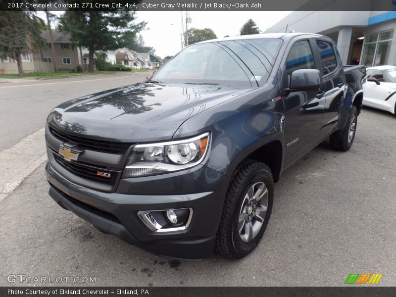 Cyber Gray Metallic / Jet Black/­Dark Ash 2017 Chevrolet Colorado Z71 Crew Cab 4x4