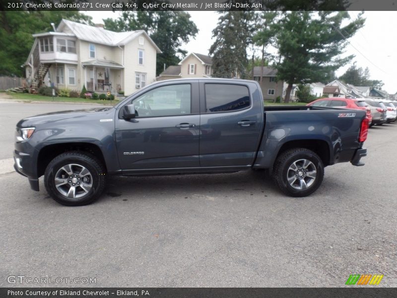 Cyber Gray Metallic / Jet Black/­Dark Ash 2017 Chevrolet Colorado Z71 Crew Cab 4x4