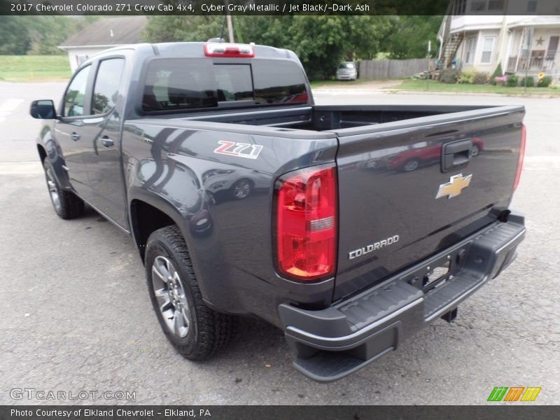 Cyber Gray Metallic / Jet Black/­Dark Ash 2017 Chevrolet Colorado Z71 Crew Cab 4x4