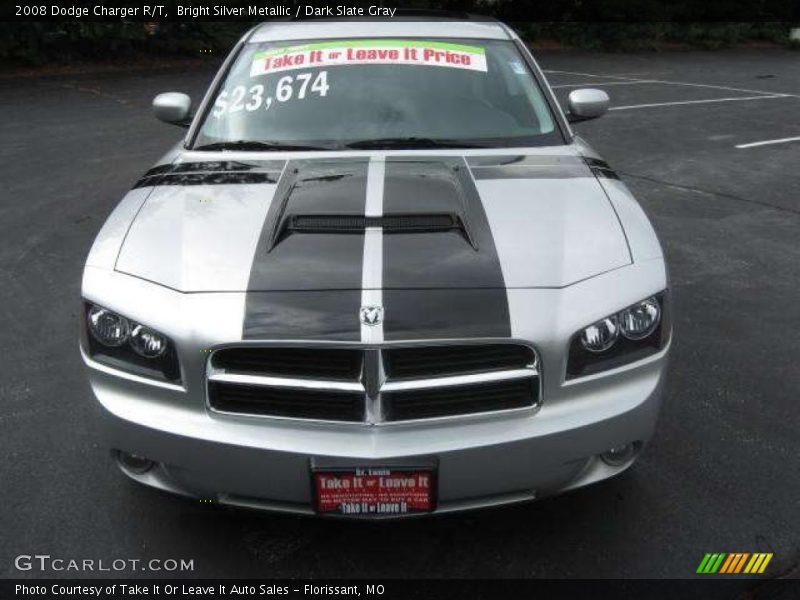 Bright Silver Metallic / Dark Slate Gray 2008 Dodge Charger R/T