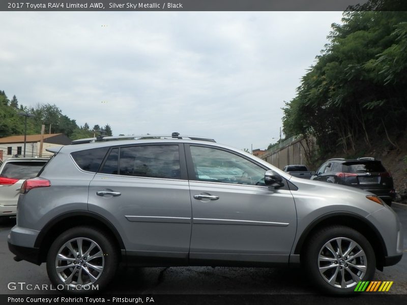 Silver Sky Metallic / Black 2017 Toyota RAV4 Limited AWD