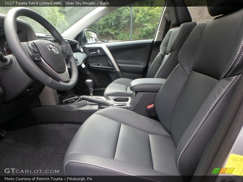 Silver Sky Metallic / Black 2017 Toyota RAV4 Limited AWD