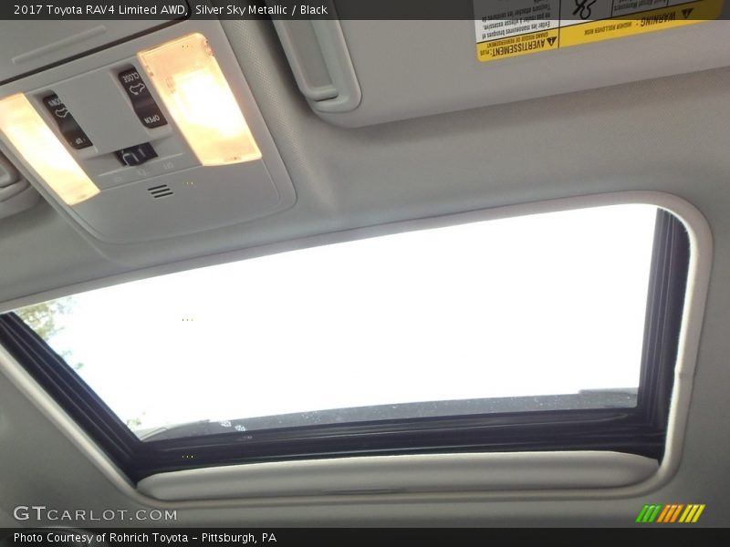 Silver Sky Metallic / Black 2017 Toyota RAV4 Limited AWD