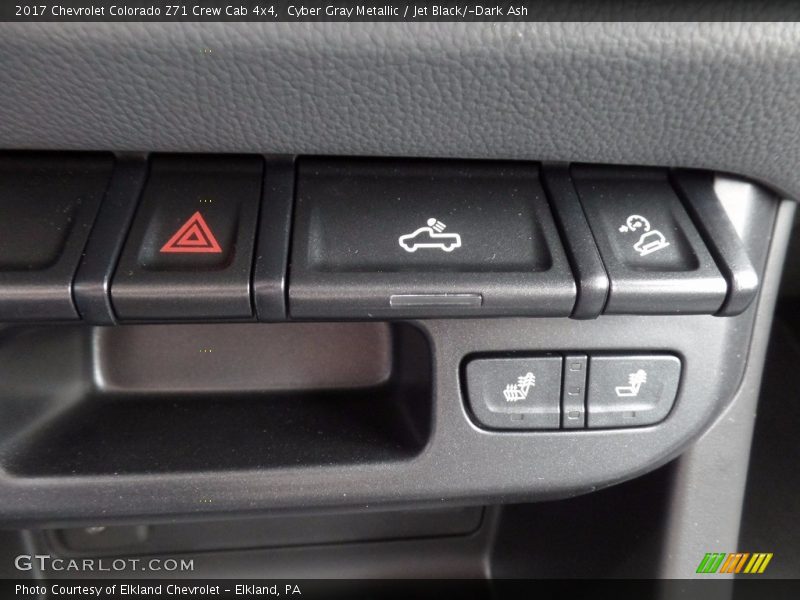 Cyber Gray Metallic / Jet Black/­Dark Ash 2017 Chevrolet Colorado Z71 Crew Cab 4x4