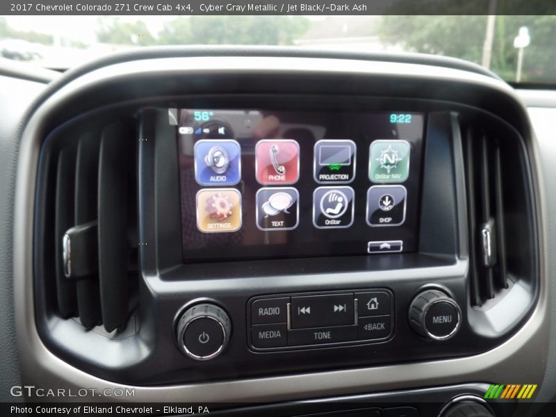 Cyber Gray Metallic / Jet Black/­Dark Ash 2017 Chevrolet Colorado Z71 Crew Cab 4x4