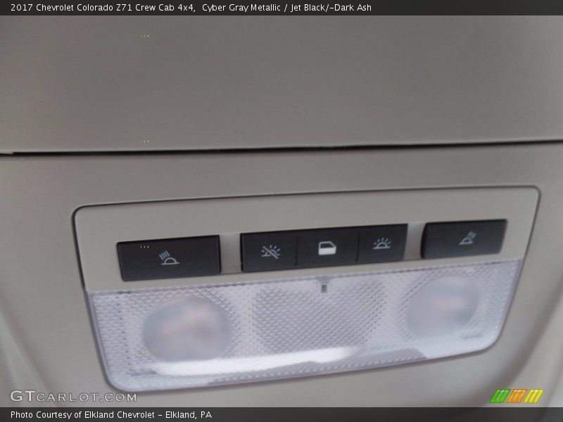 Cyber Gray Metallic / Jet Black/­Dark Ash 2017 Chevrolet Colorado Z71 Crew Cab 4x4