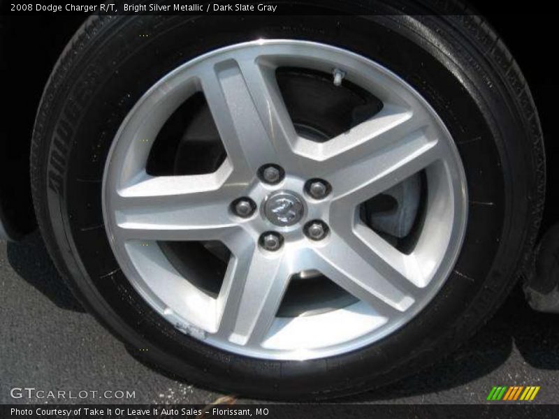 Bright Silver Metallic / Dark Slate Gray 2008 Dodge Charger R/T