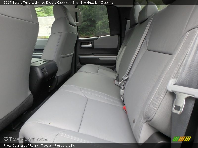 Rear Seat of 2017 Tundra Limited Double Cab 4x4