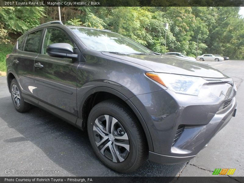Magnetic Gray Metallic / Black 2017 Toyota RAV4 LE