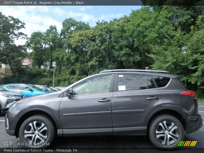 Magnetic Gray Metallic / Black 2017 Toyota RAV4 LE