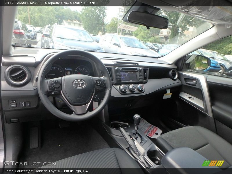 Magnetic Gray Metallic / Black 2017 Toyota RAV4 LE
