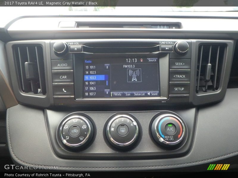 Magnetic Gray Metallic / Black 2017 Toyota RAV4 LE