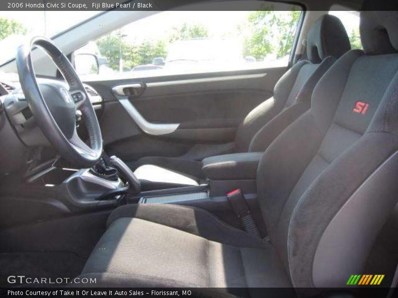 Fiji Blue Pearl / Black 2006 Honda Civic Si Coupe