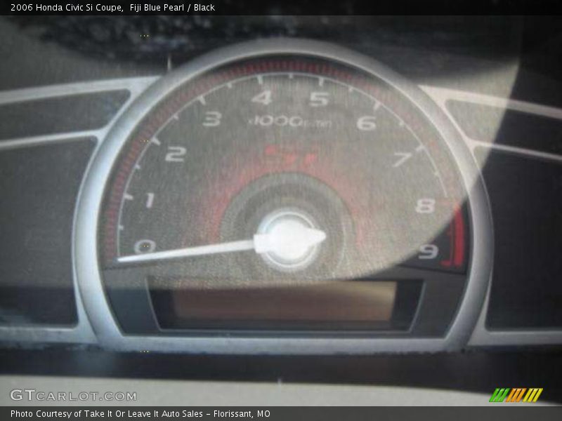 Fiji Blue Pearl / Black 2006 Honda Civic Si Coupe