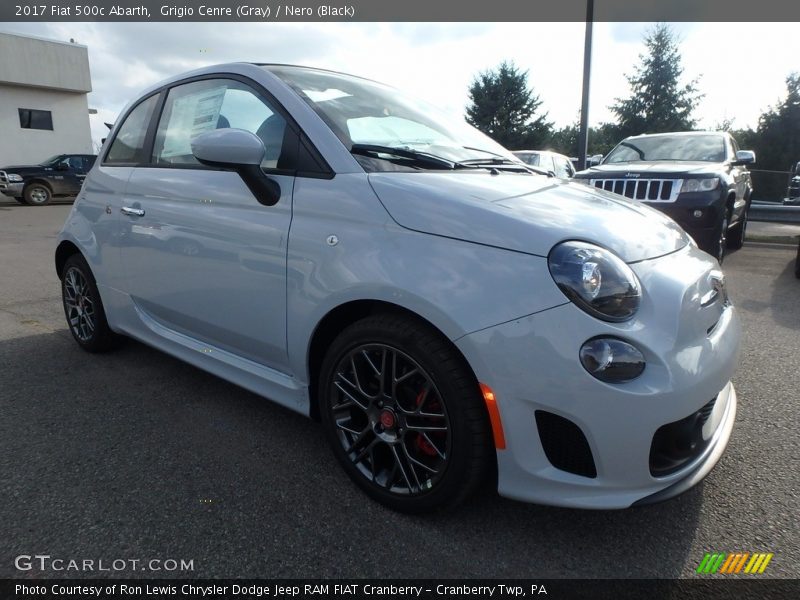Grigio Cenre (Gray) / Nero (Black) 2017 Fiat 500c Abarth