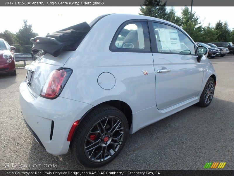 Grigio Cenre (Gray) / Nero (Black) 2017 Fiat 500c Abarth