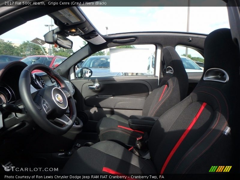 Grigio Cenre (Gray) / Nero (Black) 2017 Fiat 500c Abarth