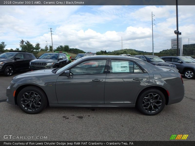 Ceramic Grey / Black/Smoke 2018 Chrysler 300 S AWD