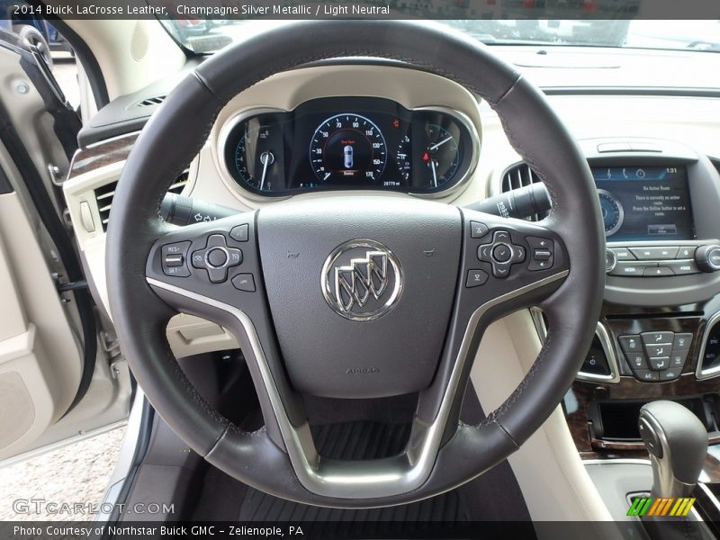 Champagne Silver Metallic / Light Neutral 2014 Buick LaCrosse Leather