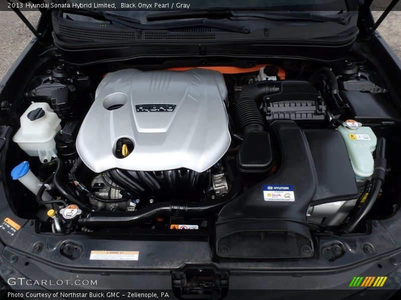 Black Onyx Pearl / Gray 2013 Hyundai Sonata Hybrid Limited