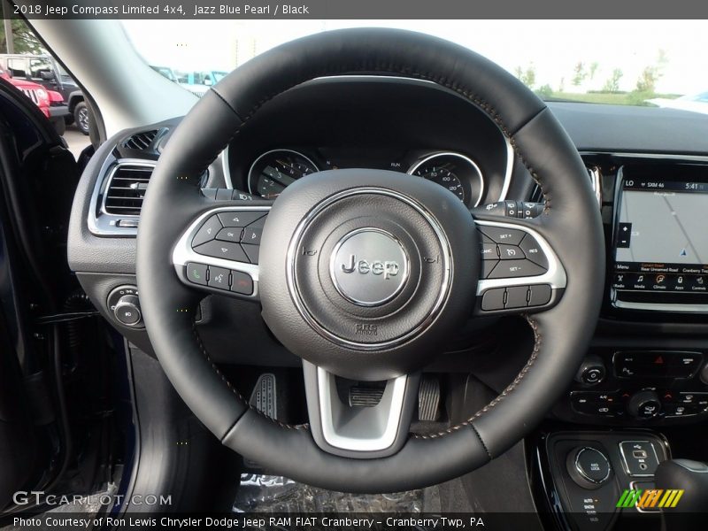 Jazz Blue Pearl / Black 2018 Jeep Compass Limited 4x4