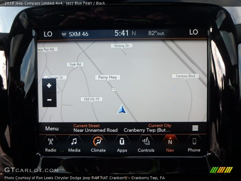 Jazz Blue Pearl / Black 2018 Jeep Compass Limited 4x4