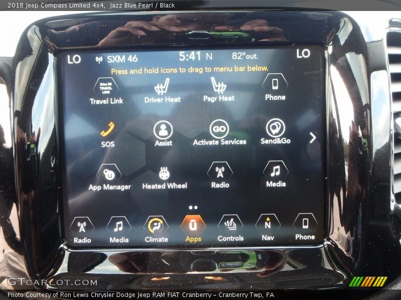 Jazz Blue Pearl / Black 2018 Jeep Compass Limited 4x4