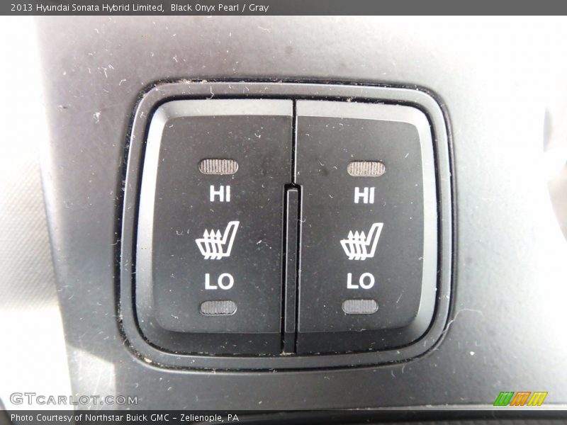 Black Onyx Pearl / Gray 2013 Hyundai Sonata Hybrid Limited
