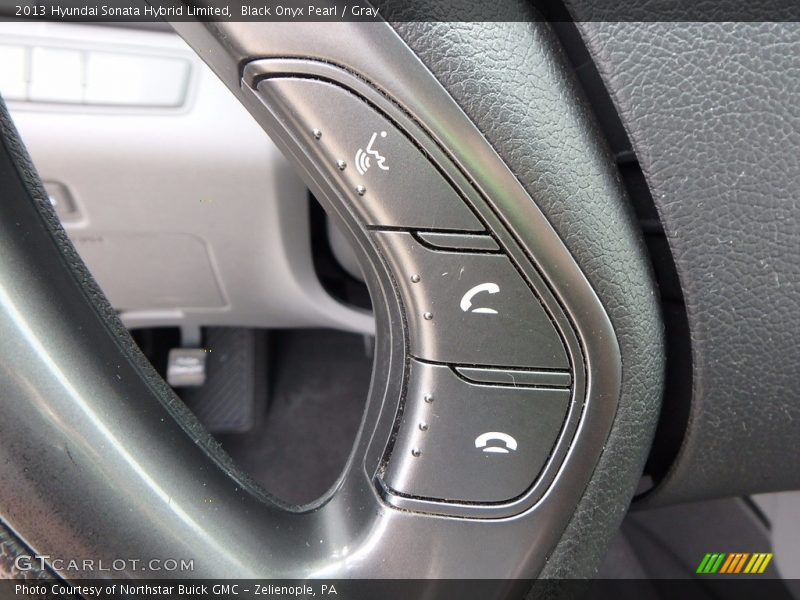 Black Onyx Pearl / Gray 2013 Hyundai Sonata Hybrid Limited