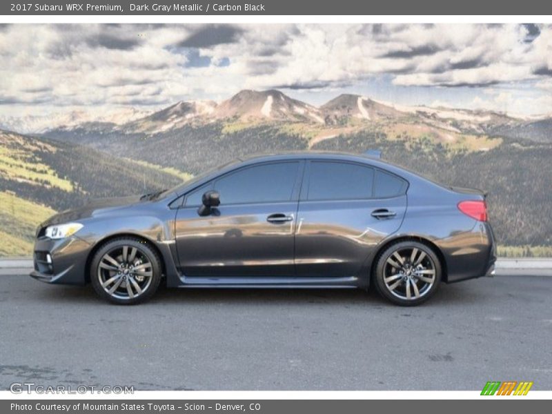 Dark Gray Metallic / Carbon Black 2017 Subaru WRX Premium