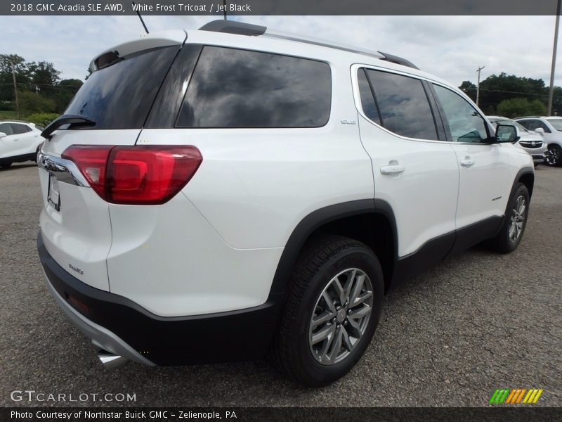 White Frost Tricoat / Jet Black 2018 GMC Acadia SLE AWD
