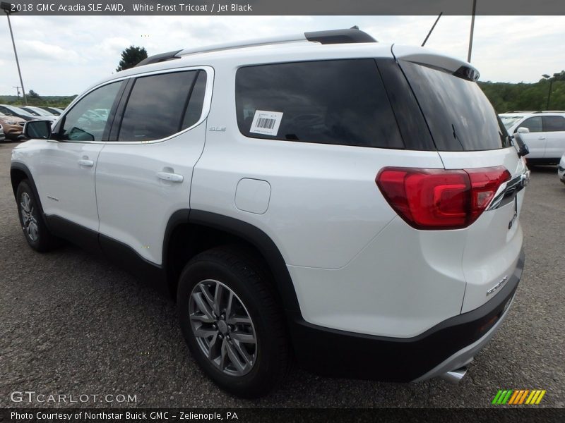 White Frost Tricoat / Jet Black 2018 GMC Acadia SLE AWD