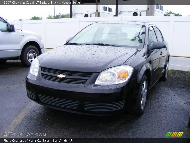 Black / Neutral Beige 2007 Chevrolet Cobalt LT Sedan